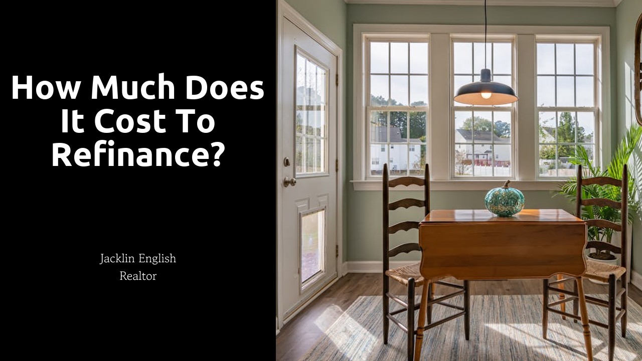 How much does it cost to refinance?